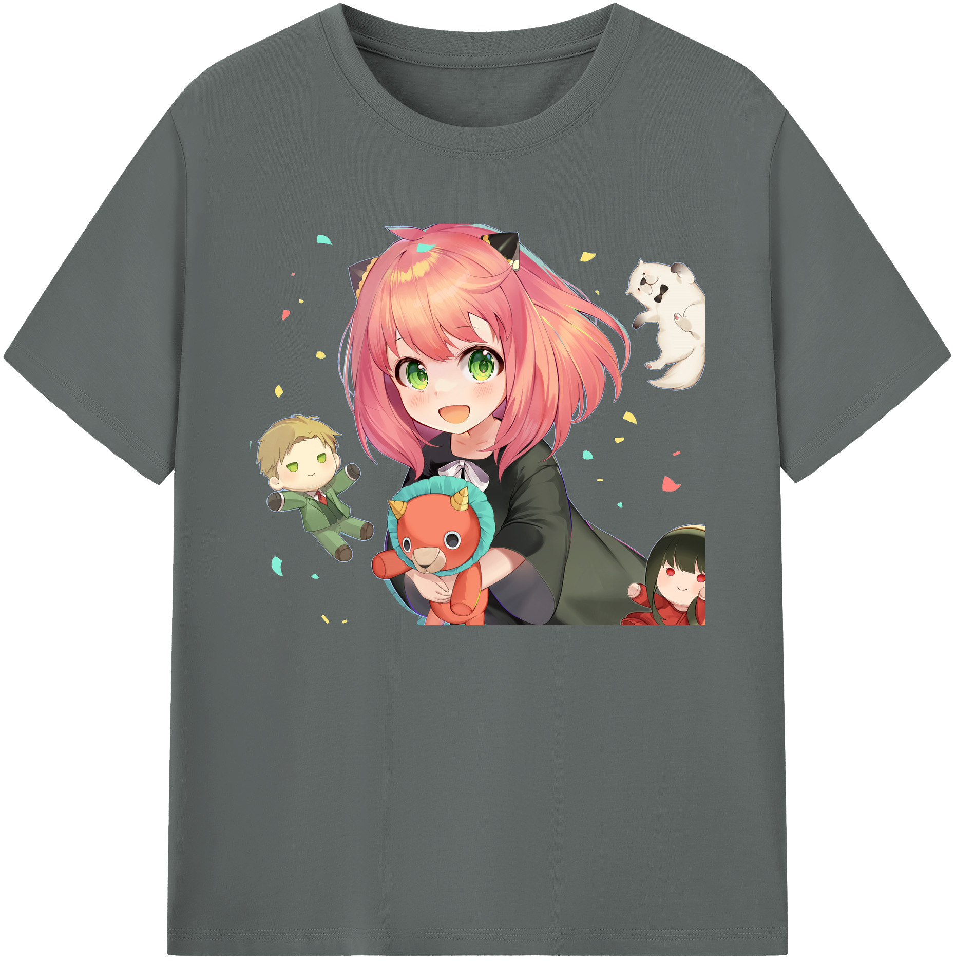 （画像用） SPY×FAMILY间谍家家酒 綿100％ メンズ半袖Tシャツ｜肌触りやわらか＆通気性